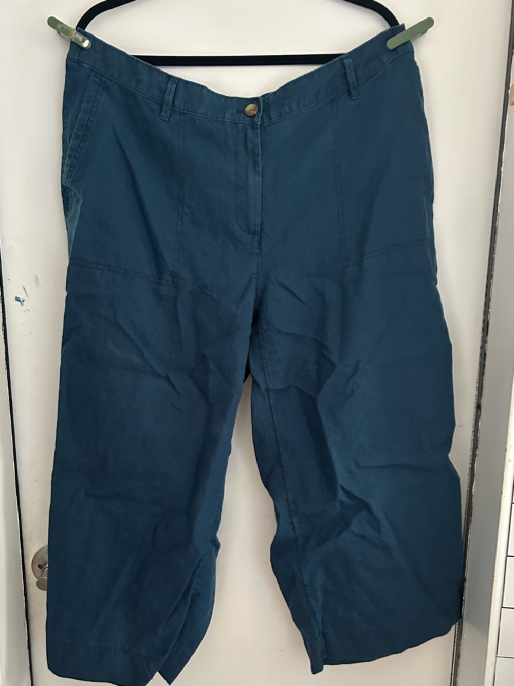 J Jill - Cropped Wide Leg Linen Pants